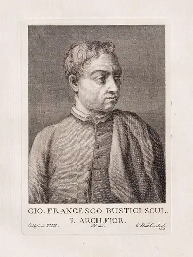 Rustici Scul. E  - Giovan Francesco Rustici (1475-1554) Italian sculptor Bildhauer Italien Italy Firenze Flor