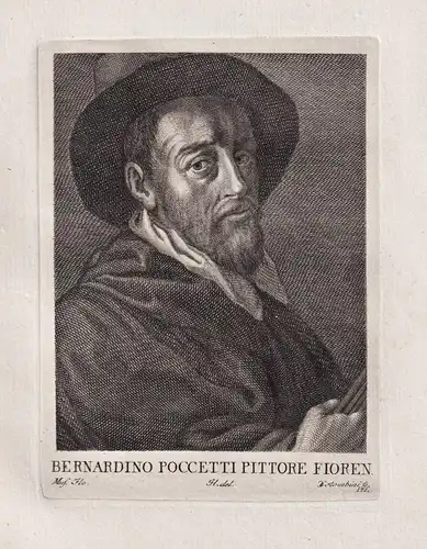Bernadino Pocetti Pittore Fioren - Bernadino Pocetti (1548-1612) Italian painter Firenze Florenz Portrait