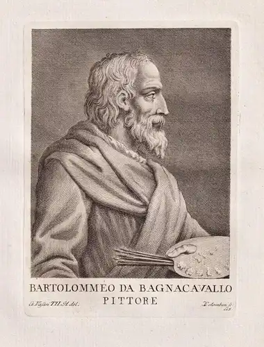 Bartolommeo Da Bagnacavallo Pittore - Bartolomeo Rumenghi (1484 - 1542) Italian painter Maler Italien Italy Re