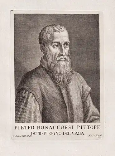 Pietro Bonaccori Pittore Detto Pierino Del Vaga - Perino del Varga (1501-1547) Italian painter Maler Italien I