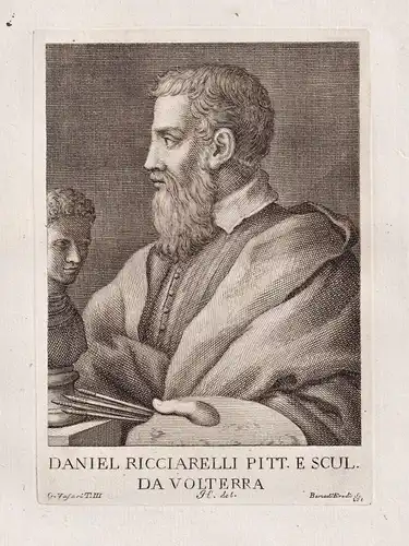 Daniel Ricciarelli Pitt. E Scul. Da Volterra - Daniele da Volterra (1509-1566) Italian painter Maler sculptor