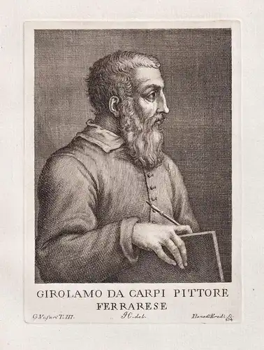 Girolamo Da Carpi Pittore Ferrarese - Girolamo da Carpi (1501-1556) Italian painter Maler architect Architekt