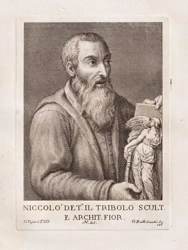 Niccolo' det.o il Tribolo Scult. e  - Niccolo Tribolo ( Italian sculptor architect Bildhauer Architekt Firenze