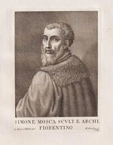 Simone Mosca Scult. E Archi. Fiorentino - Simone Mosca (1492-1554) Italian sculptor Bildhauer  Settignano Fire