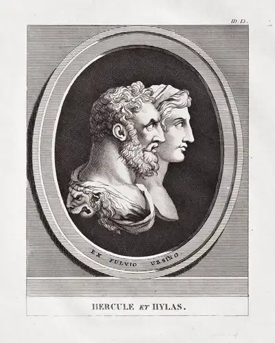 Hercule et Hylas - Hercules Hylas Herakles Herkules / Theokrit / Antike antiquity Altertum / Mythologie mythol
