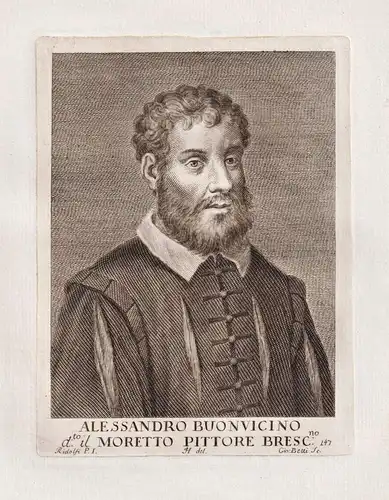 Alessandro Buonvicino Moretto Pittore Bresc. - Alessandro Moretto (1698-1554) Italian painter Maler Renaissanc