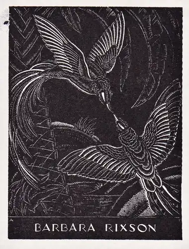 Barbara Rixson - Exlibris ex-libris Ex Libris Australien Australia bookplate