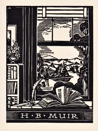 H. B. Muir - Exlibris ex-libris Ex Libris Australien Australia bookplate