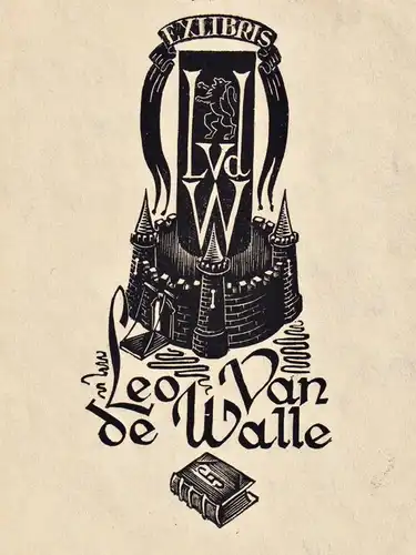 Exlibris Leo Van de Walle - Exlibris ex-libris Ex Libris bookplate