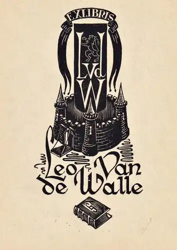 Exlibris Leo Van de Walle - Exlibris ex-libris Ex Libris bookplate