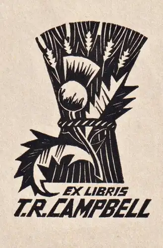 Ex Libris T.R. Campell -  Exlibris ex-libris Ex Libris Australia Australien bookplate