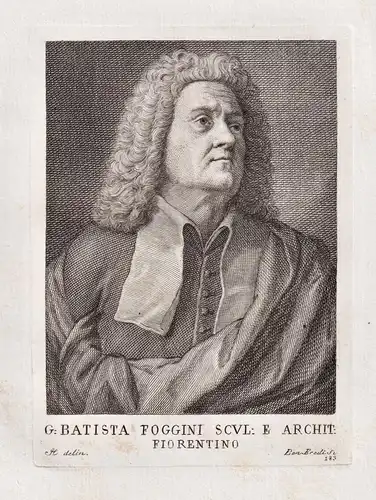 G. Batista Foggini Scul. e Archit. Fiorentino - Giovanni Battista Foggini (1652-1725) Italian sculptor archite