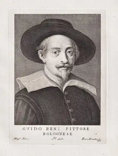 Guido Reni Pittore Bolognese - Guido Reni (1575-1642) Italian painter engraver Bologna Portrait