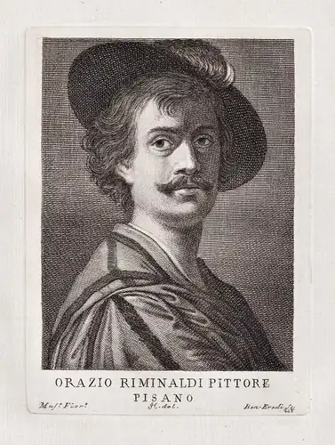Orazio Riminaldi Pittore Pisano - Orazio Riminaldi (1593-1630) Italian painter Pisa Portrait