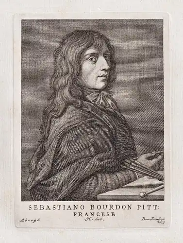 Sebastiano Bourdon pitt. Francese - Sebastien Bourdon (1616-1671) French painter Maler Baroque Barock Portrait