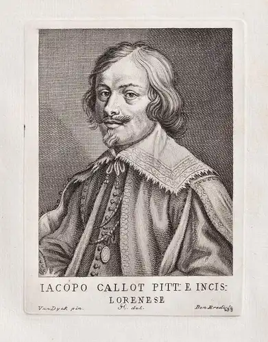 Iacopo Callot Pitt. Icis. Lorenese - Jacques Callot (1592-1635) French engraver printmaker Kupferstecher Radie