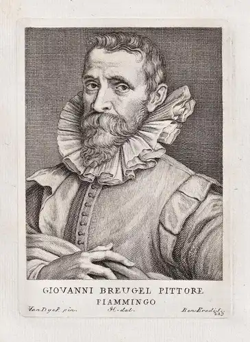 Giovanni Breugel Pittore Fiammingo - Jan Brueghel the Elder (1568-1625) Flemish painter Portrait