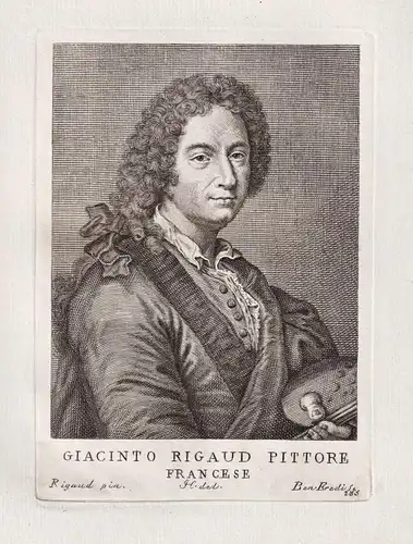 Giacinto Rigaud Pittore Francese - Hyacinthe Rigaud (1659-1743) French painter Perpignan Maler Portrait