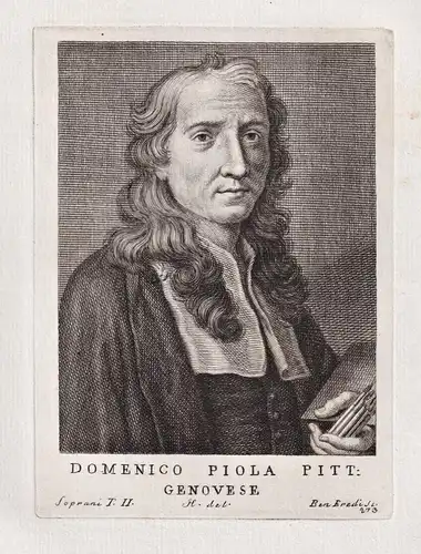 Domenico Piola Pitt. Genovese - Domenico Piola (1627-1703) Italian painter Maler Genova Baroque Barock Portrai