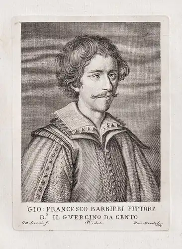 Gio. Francesco Barbieri Pittore d. il Guercino da Cento - Guercino (1591-1666) Italian painter Baroque Cento P