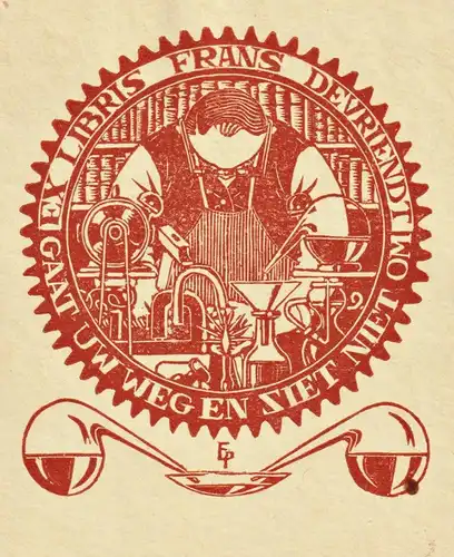 Ex Libris Frans Devriendt - Exlibris ex-libris Ex Libris bookplate