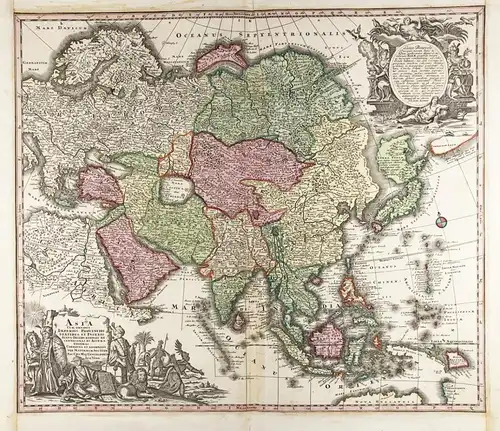 Asia cum omnibus Imperiis Provinciis, Statibus et Insulis juxta... - Asia Asien Asie continent Kontinent China