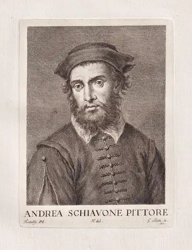 Andrea Schiavone Pittore - Andrea Schiavone (ca. 1510-1563) Italian painter Maler Venezia Portrait