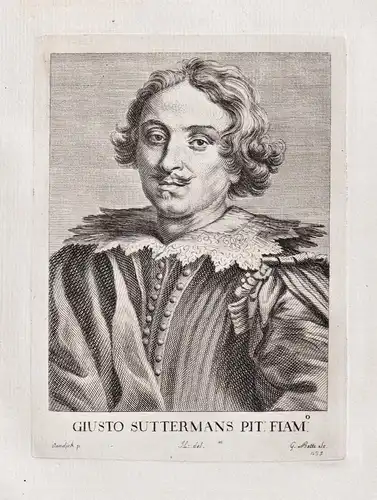 Giusto Suttermans Pit. Fiam. - Justus Suttermans (1597-1681) Flemish painter Baroque Antwerpen Portrait