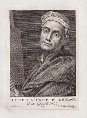 Guiseppe M. Crespi Pitt. Bologn. D. lo Spagnuolo - Giuseppe Maria Crespi (1665-1747) Italian painter etcher Ra
