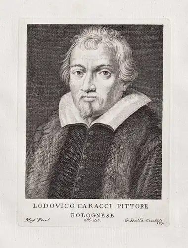 Lodovico Caracci Pittore Bolognese - Ludovico Carracci (1555-1619) Italian painter Maler Bologna Portrait
