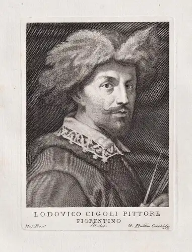 Lodovico Cigoli Pittore Fiorentino - Ludovico Cigoli (1559-1613) Italian painter poet sculptor architect Manne