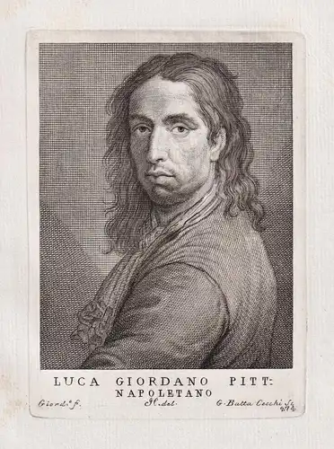 Luca Giordano Pitt. Napoletano - Luca Giordano (1634-1705) Italian painter Maler Napoli etcher Radierer Baroqu