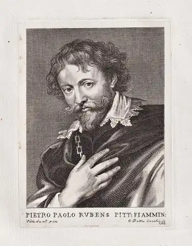 Pietro Paolo Rubens Pitt. Fiammin - Peter Paul Rubens (1577-1640) Flemish painter Baroque Portrait