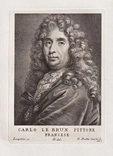 Carlo le Brun Pittore Francese - Charles le Brun (1619-1690) French painter architect Baroque Maler Architekt