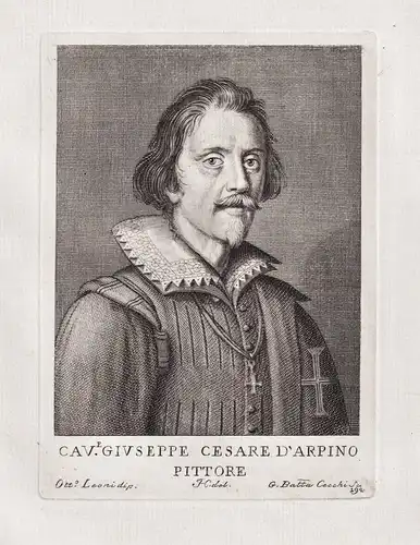 Cav. Giuseppe Cesare d'Arpino Pittore - Giuseppe Cesari (1568-1640) Italian painter Arpino Portrait