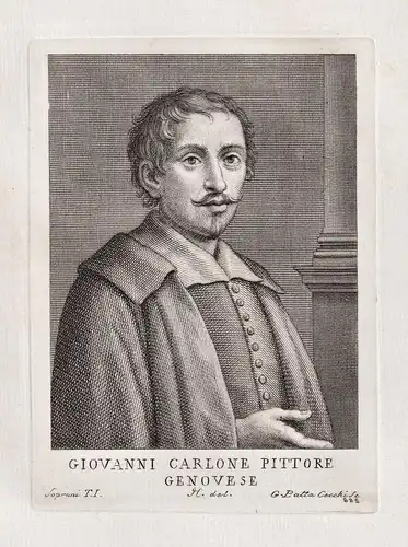 Giovanni Carlone Pittore Genovese - Giovanni Carlone (1584-1631) Italian painter Genova Baroque Portrait
