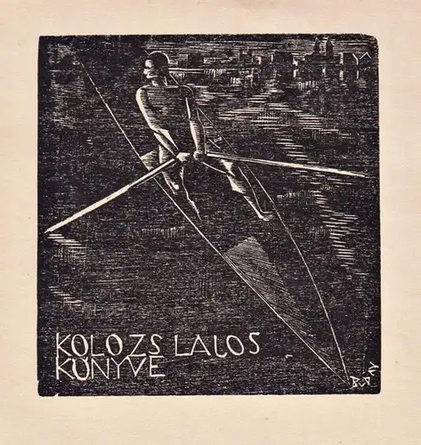 Kolozs Lajos Könyve - Exlibris ex-libris Ungarn Hungary bookplate