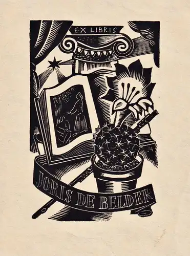 Ex Libris Joris de Belder - Exlibris ex-libris Ex Libris bookplate