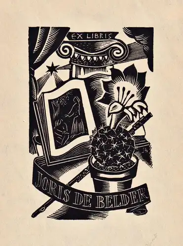 Ex Libris Joris de Belder - Exlibris ex-libris Ex Libris bookplate