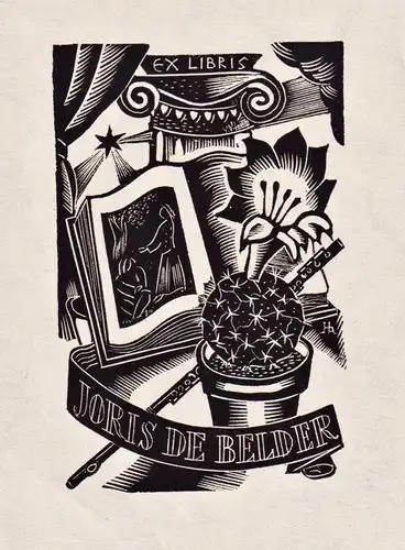 Ex Libris Joris de Belder - Exlibris ex-libris Ex Libris bookplate