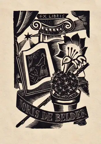 Ex Libris Joris de Belder - Exlibris ex-libris Ex Libris bookplate