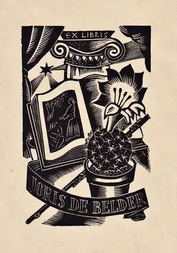 Ex Libris Joris de Belder - Exlibris ex-libris Ex Libris bookplate