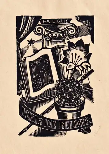 Ex Libris Joris de Belder - Exlibris ex-libris Ex Libris bookplate