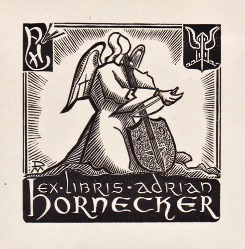 Ex Libris Adrian Hornecker - Exlibris ex-libris bookplate