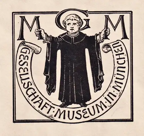 MGM Gesellschaft Museum in München - Exlibris ex-libris Ex Libris bookplate