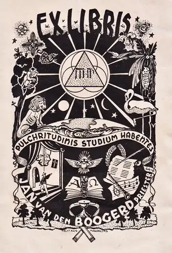 Exlibris Jan van den Boogerd - Exlibris ex-libris Ex Libris bookplate