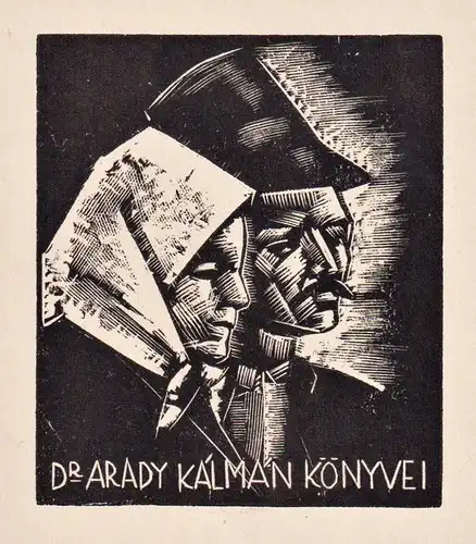 Dr. Arady Kalman Könyvei - Exlibris ex-libris Ungarn Hungary bookplate