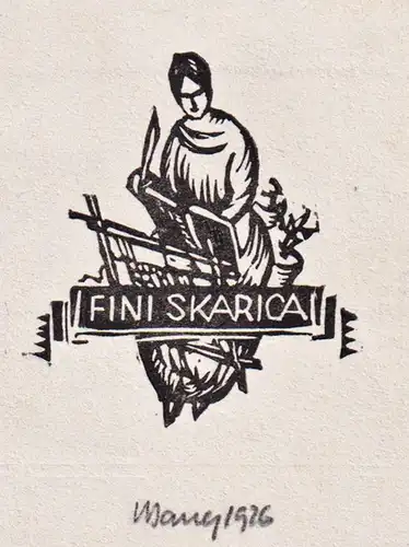 Fini Skarica - Exlibris ex-libris bookplate