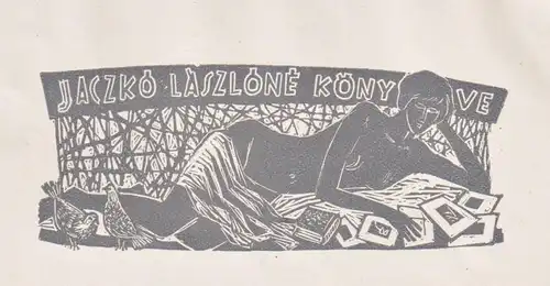 Jaczko Laszlone Könyve - Exlibris ex-libris bookplate
