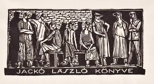 Jacko Laszlo Könyve - Exlibris ex-libris bookplate